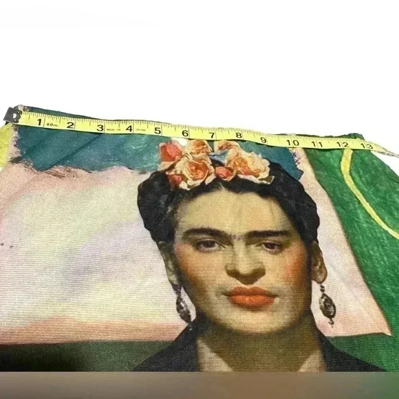 PETIT POIS by Viviana G Frida Kahlo & roses Long mesh Skirt M print all over - Picture 2 of 7